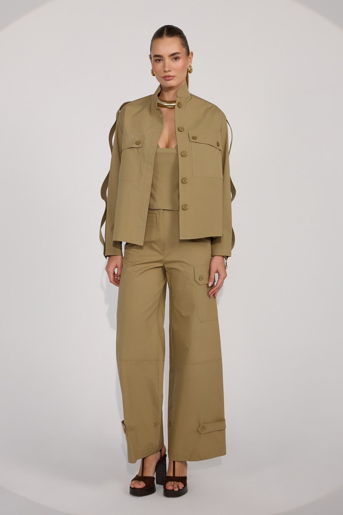 Crown Safari Jacket Bronze Brown