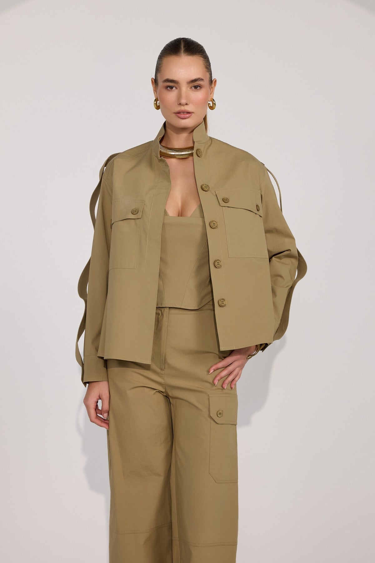 Crown Safari Jacket Bronze Brown