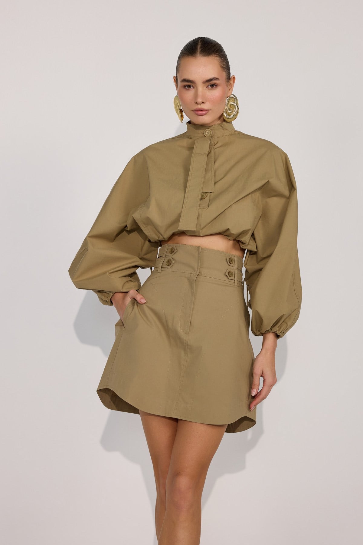 Crown Safari Shirt Bronze Brown