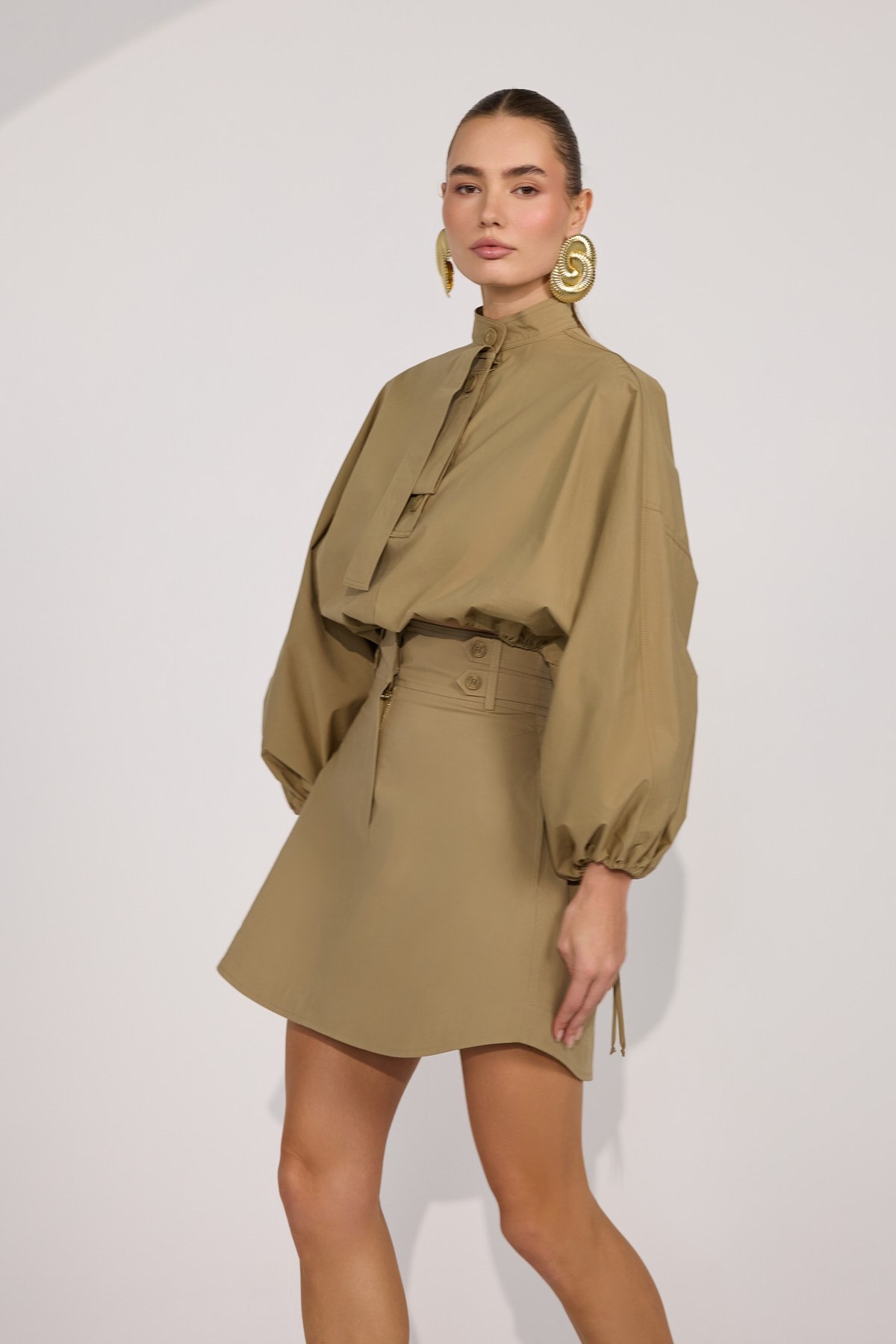Crown Safari Shirt Bronze Brown