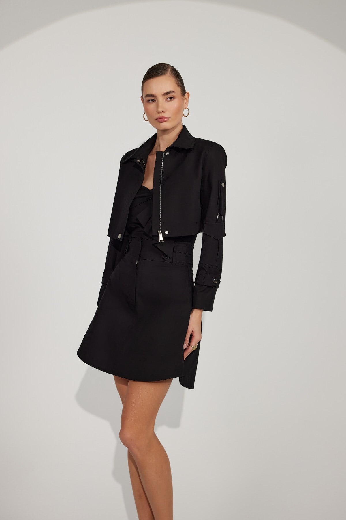 Crown Safari Skirt Black
