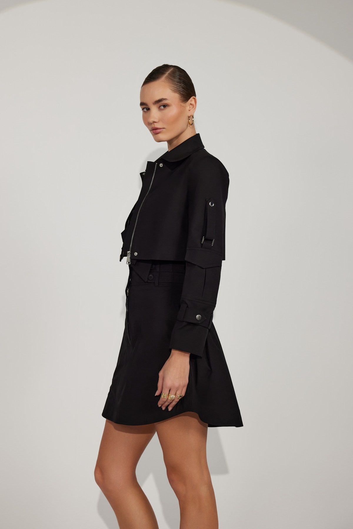 Crown Safari Skirt Black