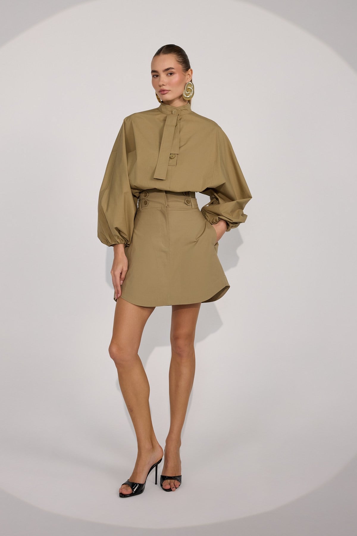 Crown Safari Skirt Bronze Brown