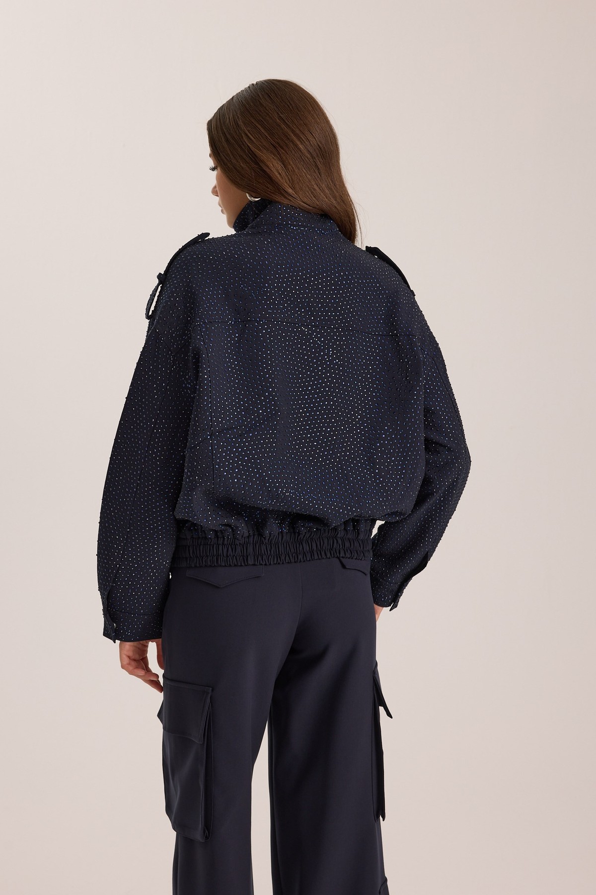Crystal Life Star Bomber Dark Blue