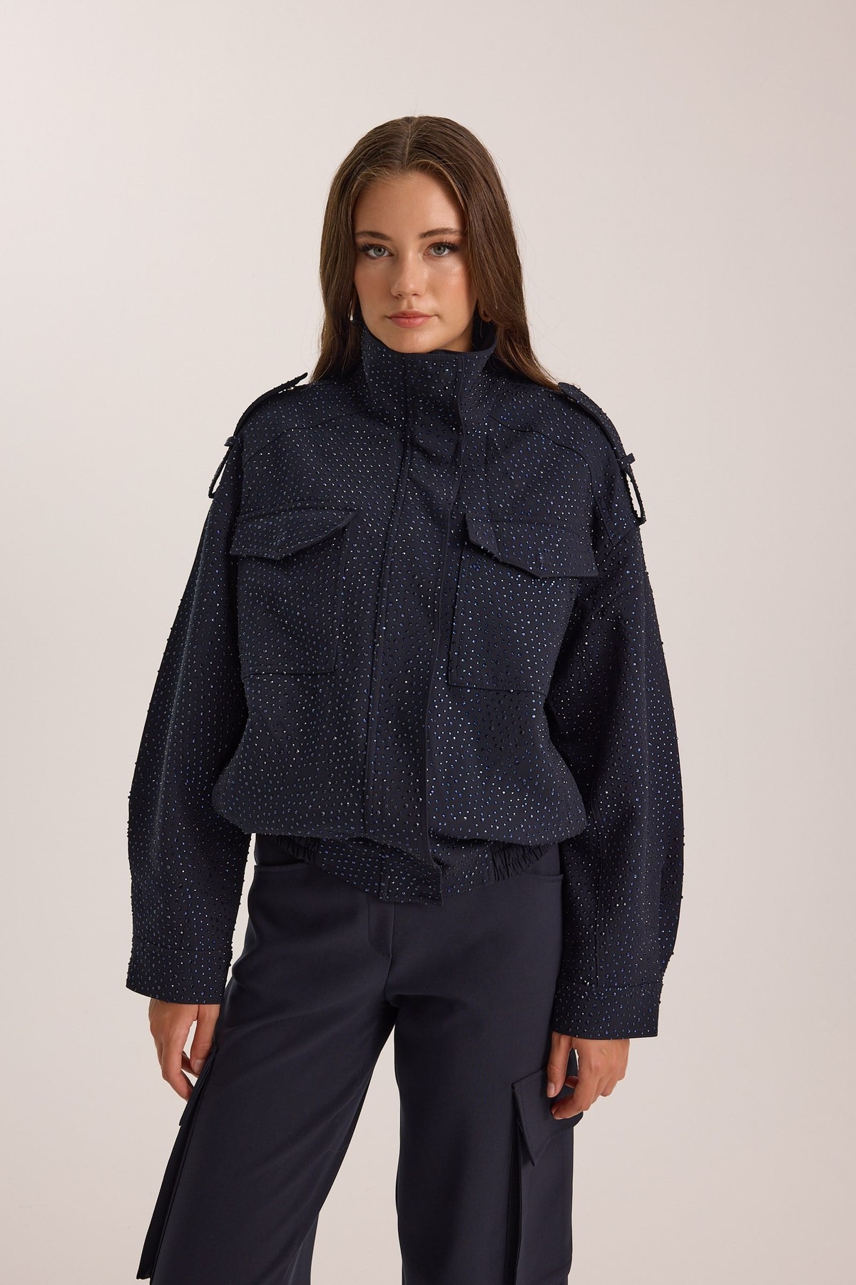 Crystal Life Star Bomber Dark Blue