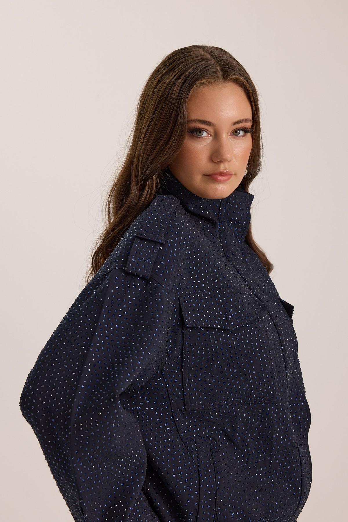 Crystal Life Star Bomber Dark Blue