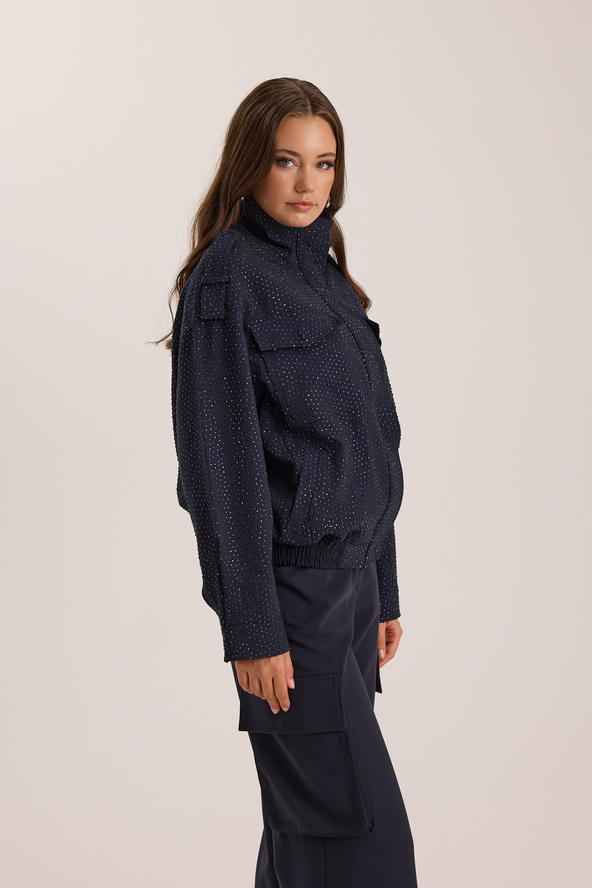 Crystal Life Star Bomber Dark Blue