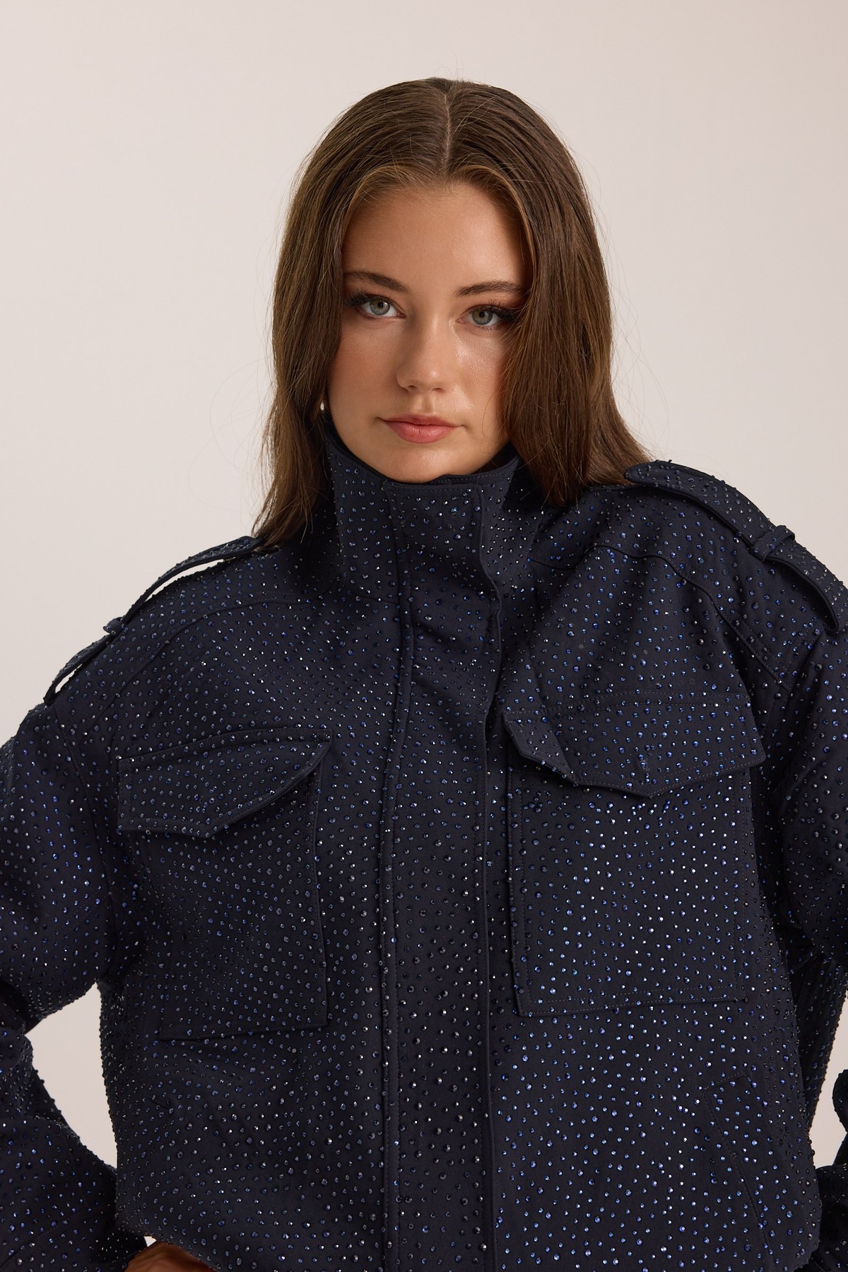 Crystal Life Star Bomber Dark Blue