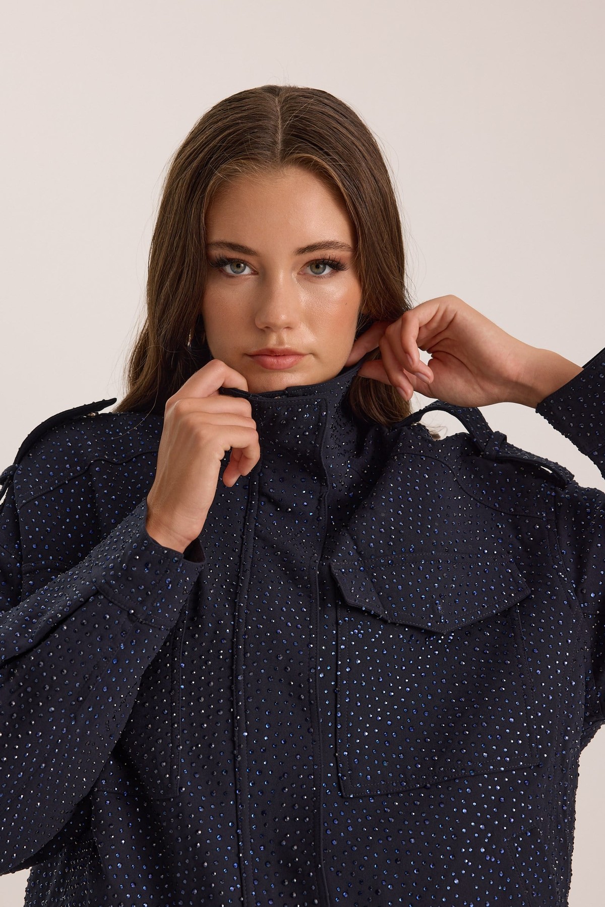 Crystal Life Star Bomber Dark Blue