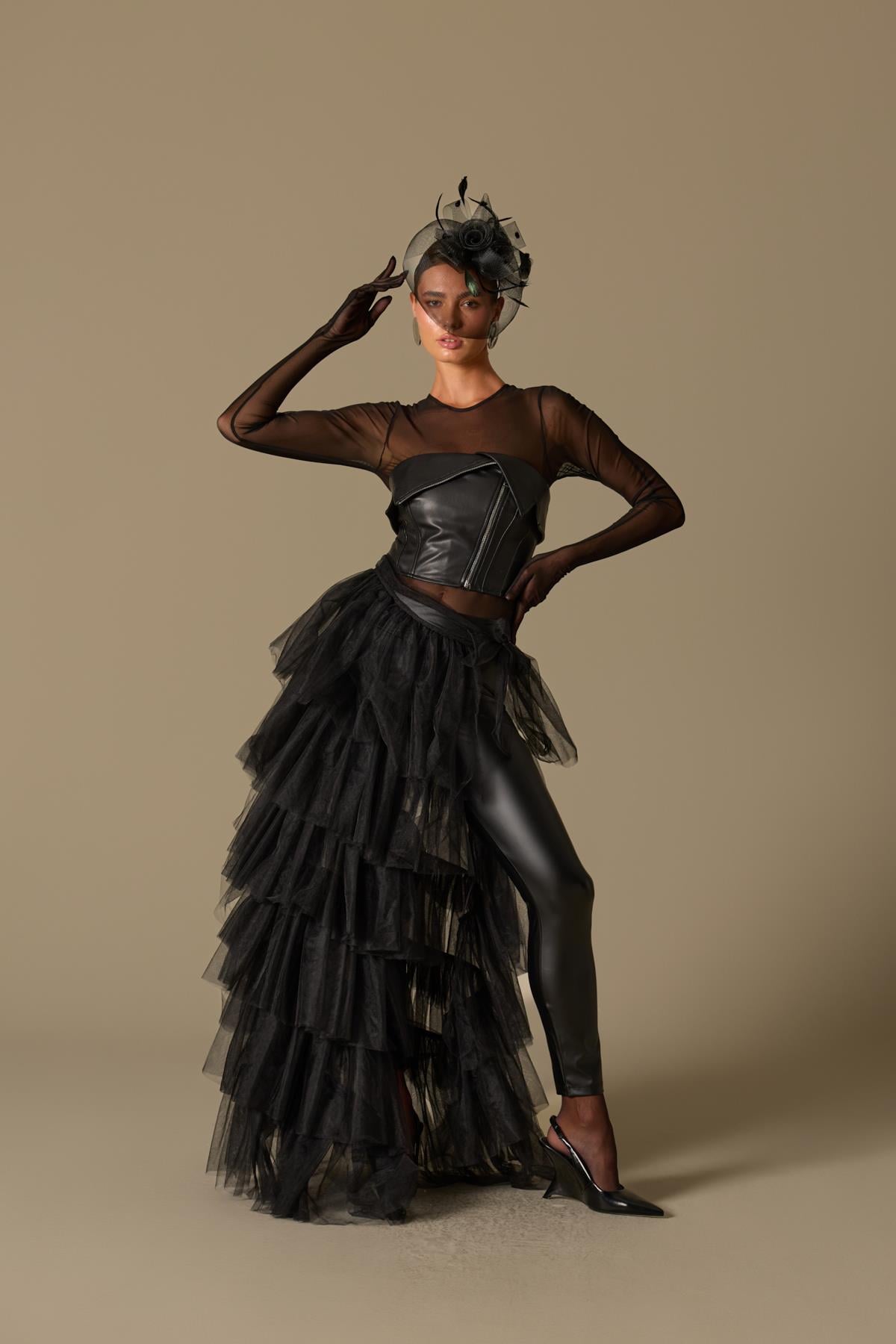 Dark Swan Tulle Black