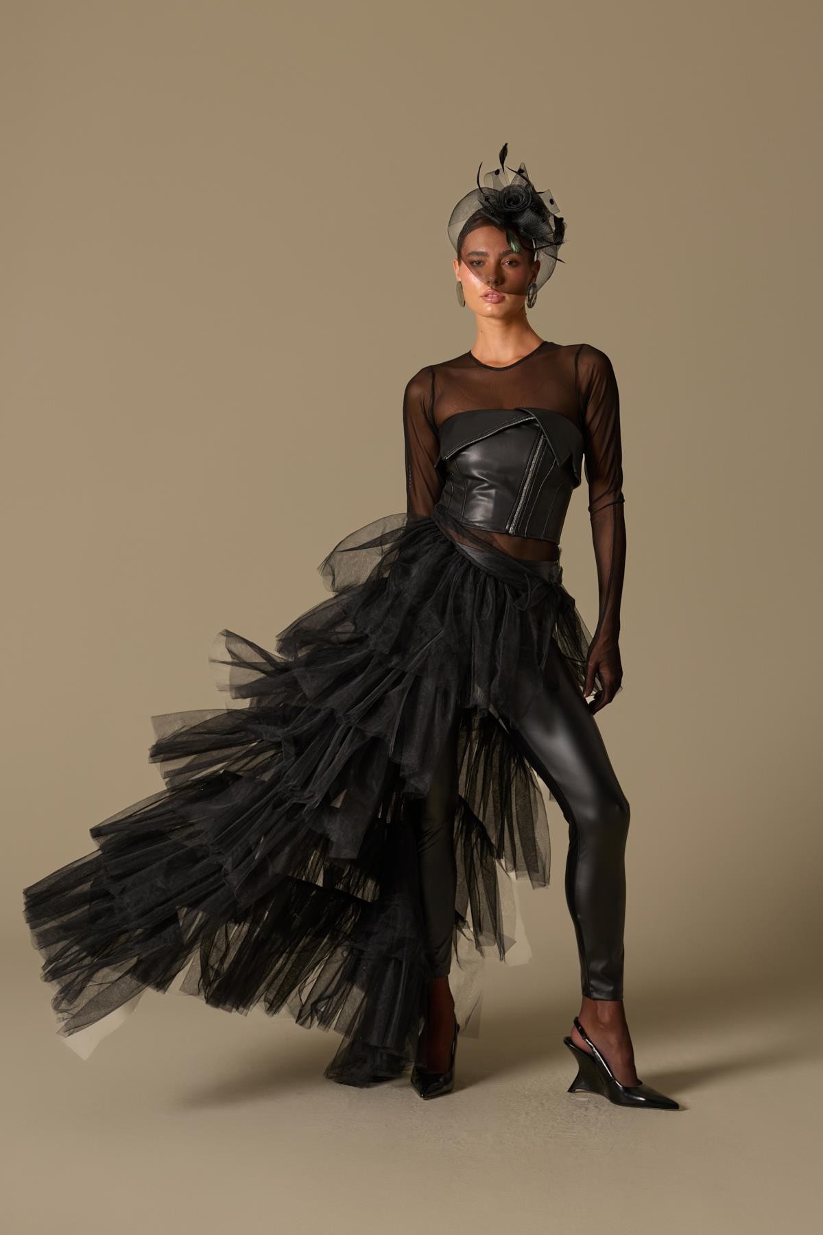 Dark Swan Tulle Black