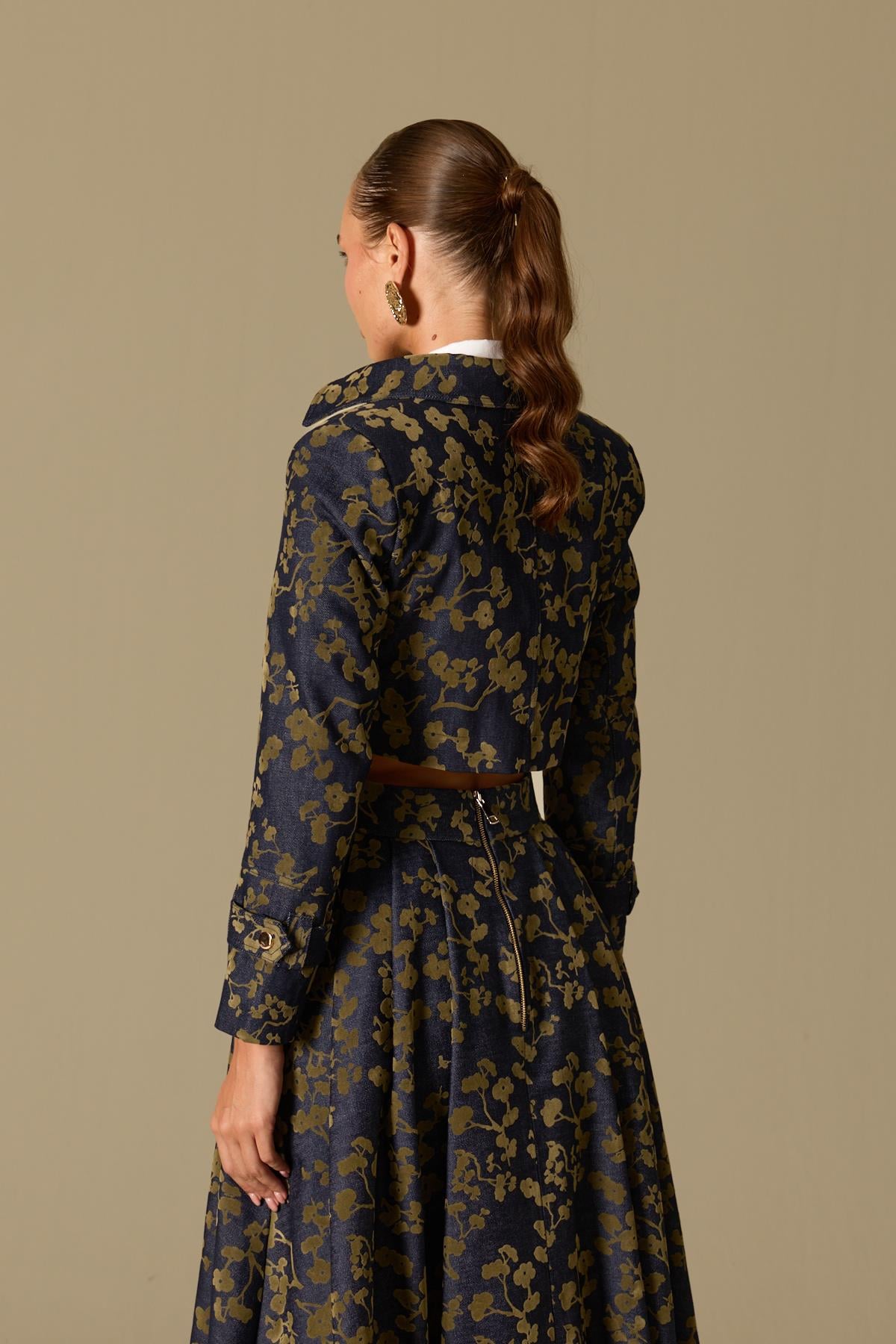 Denim Blossom Jacket