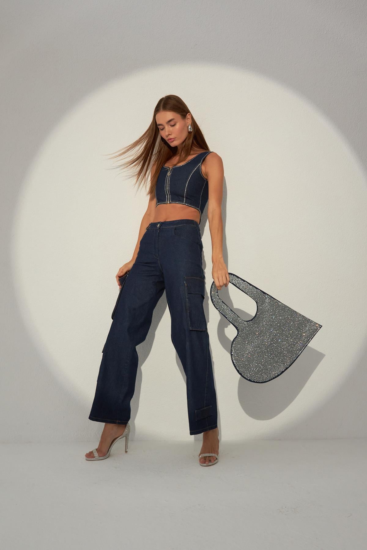 Denim Star Kargo Pantolon DARK BLUE