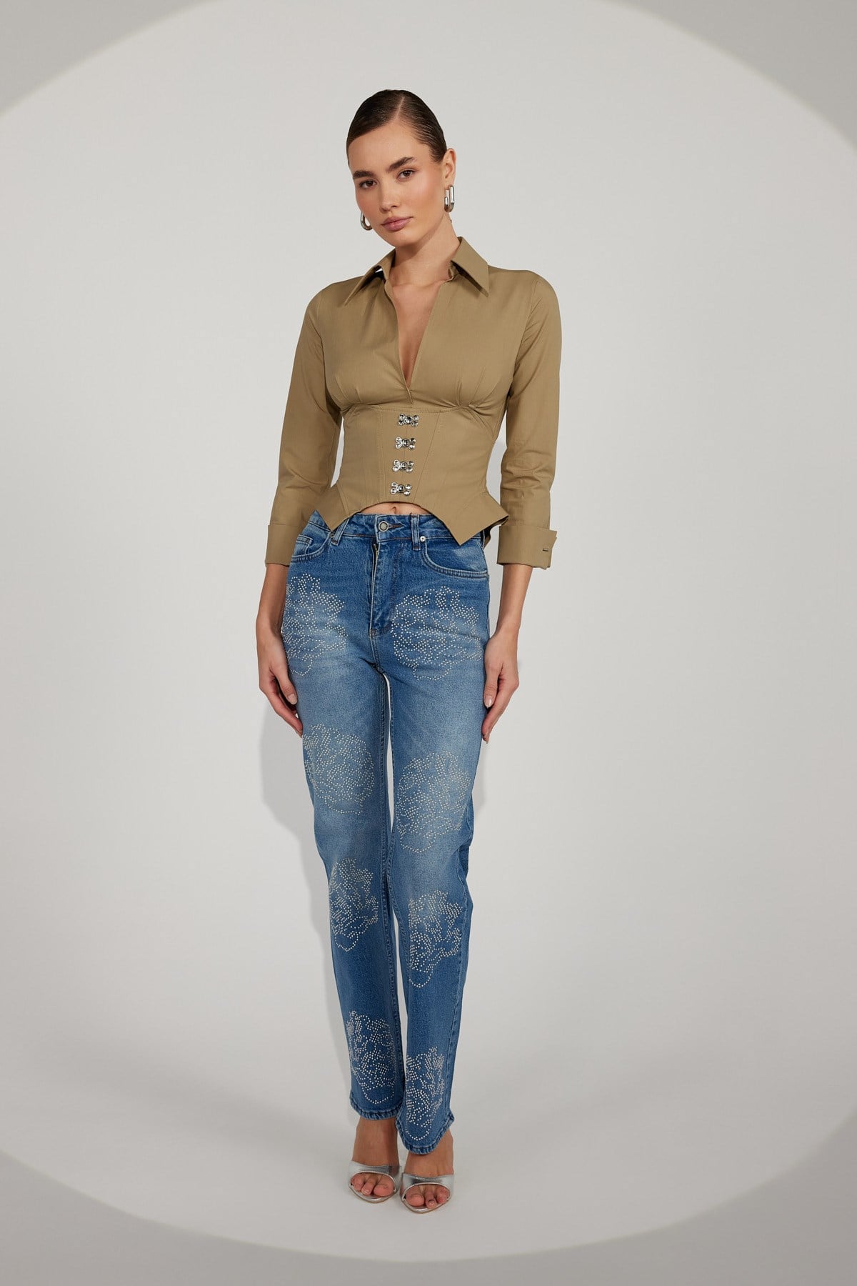 Desert Rose Denim Jeans Blue Denim