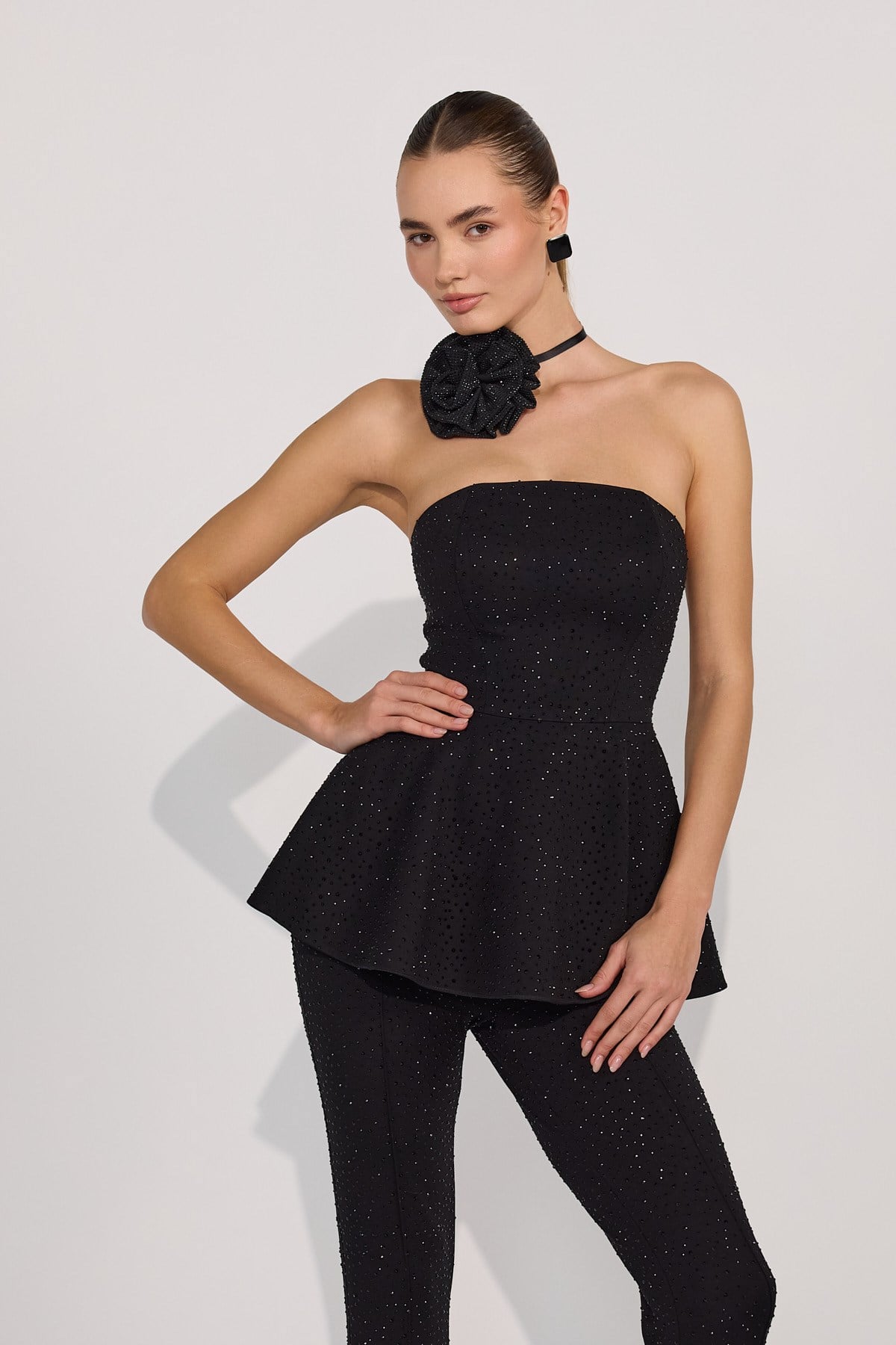 Diamond Aura Corset Top Black