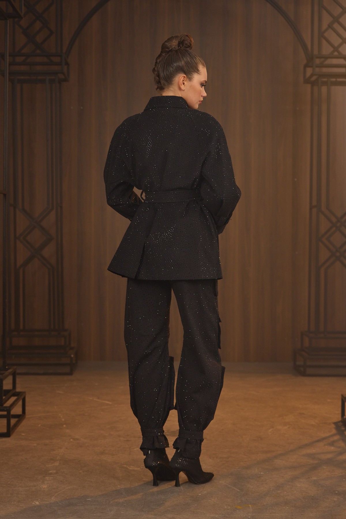 Diamond Nostalgia Edit Trench Black