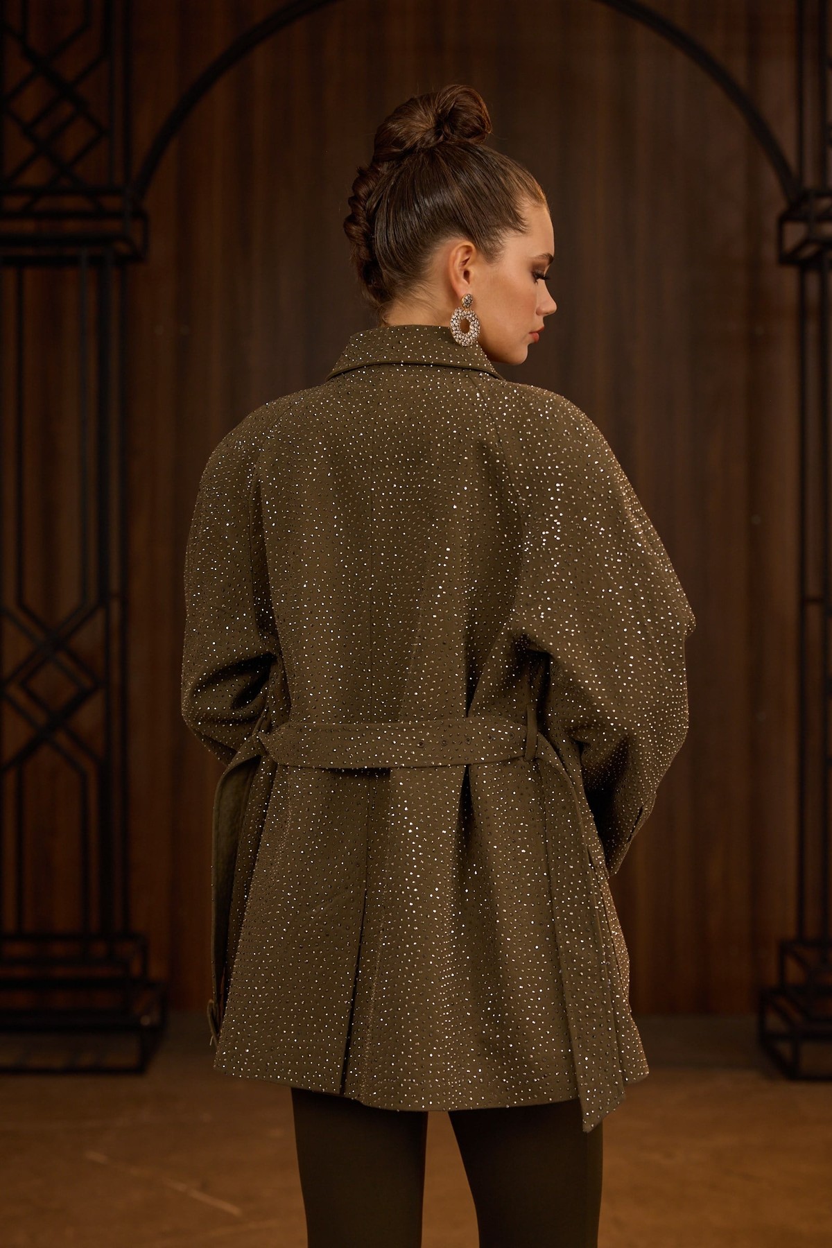 Diamond Nostalgia Edit Trench Khaki