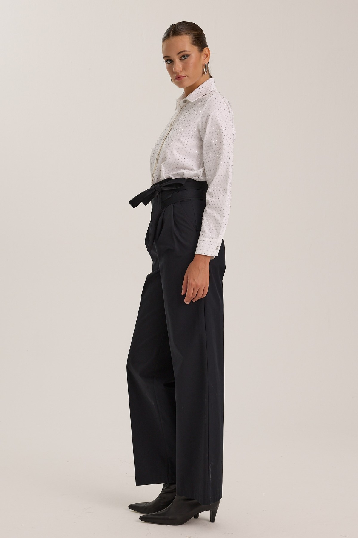 Embellished Basic Shirt White