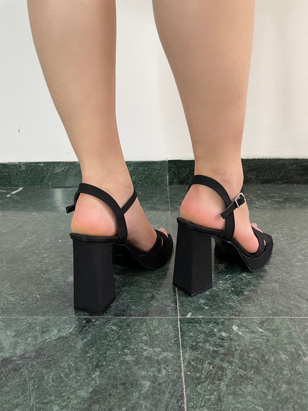 Fashion Platform Sandalet Siyah