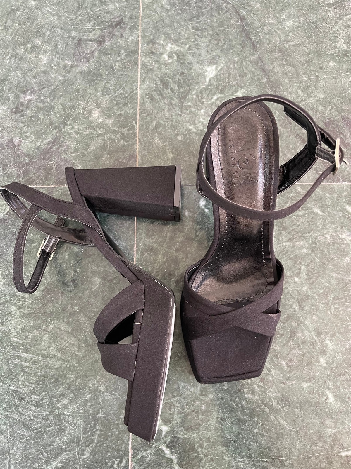 Fashion Platform Sandalet Siyah