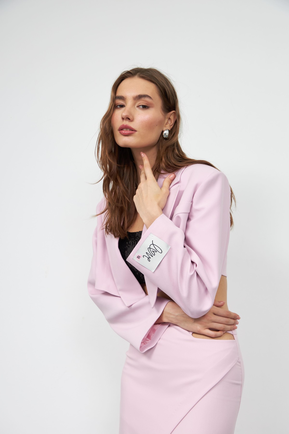 Forever Icon Serisi Crop Blazer Ceket Lila