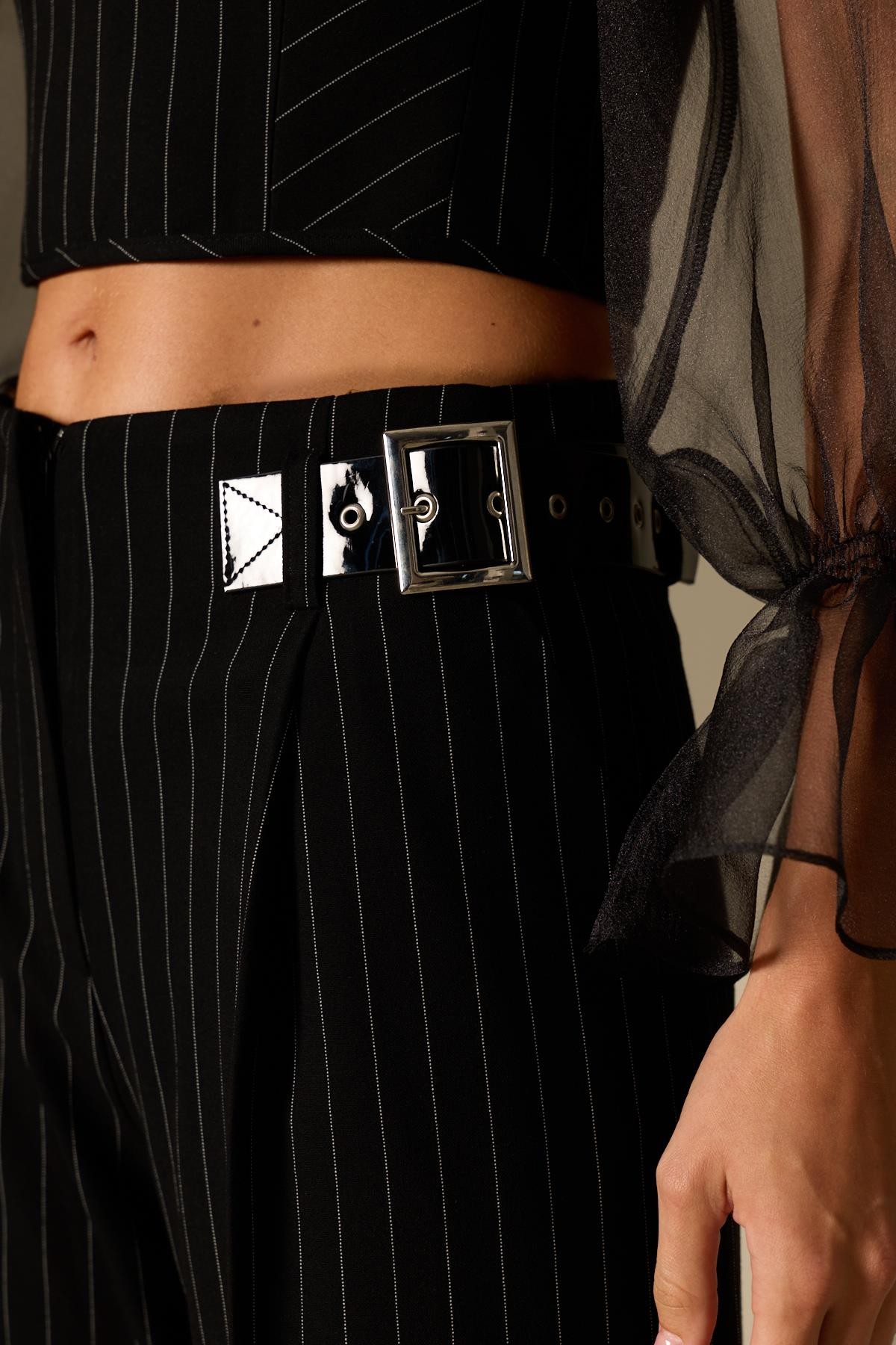 Glossbelt Reverie Tailored Pants Black