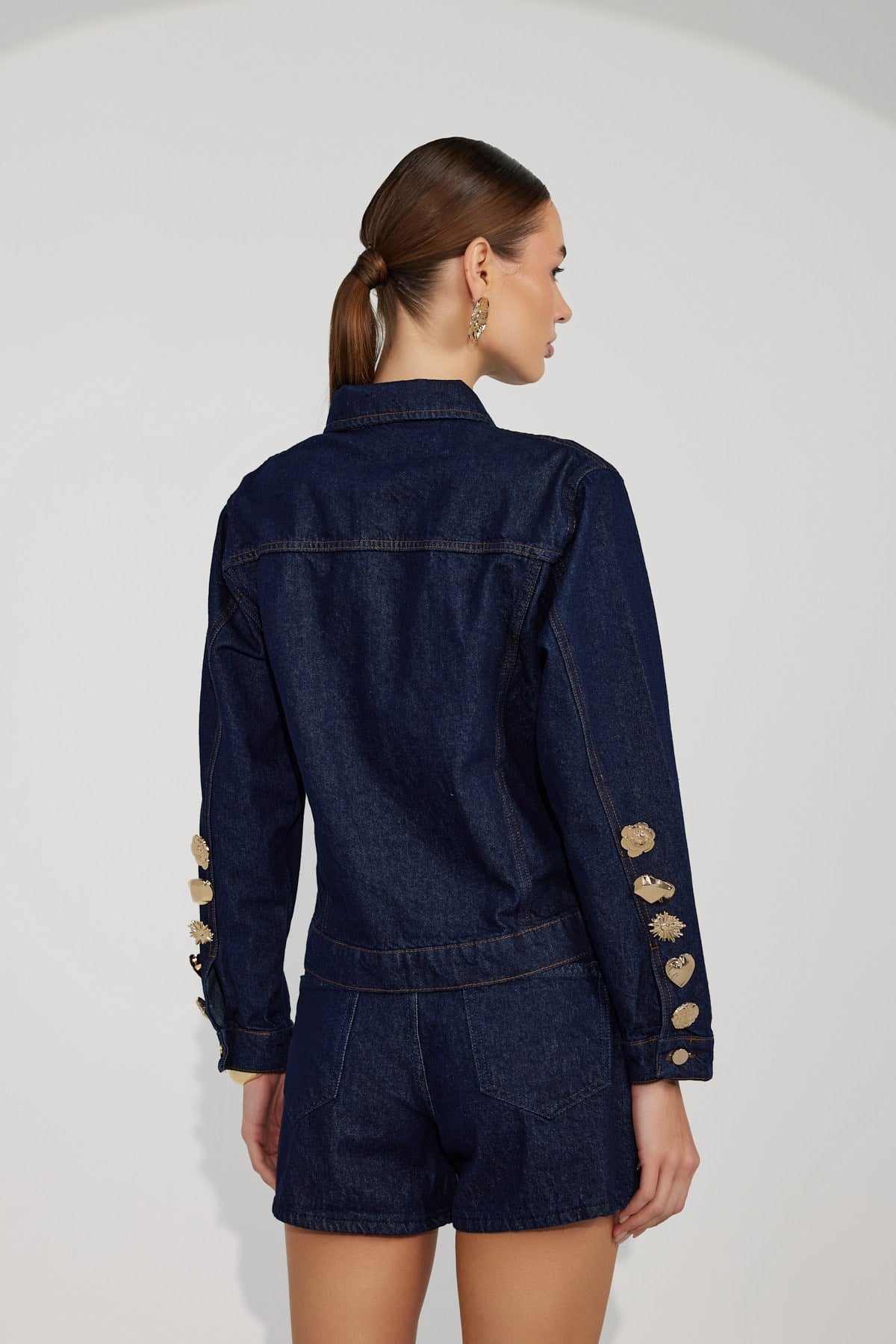 Golden Icon Denim Jacket Blue Denim