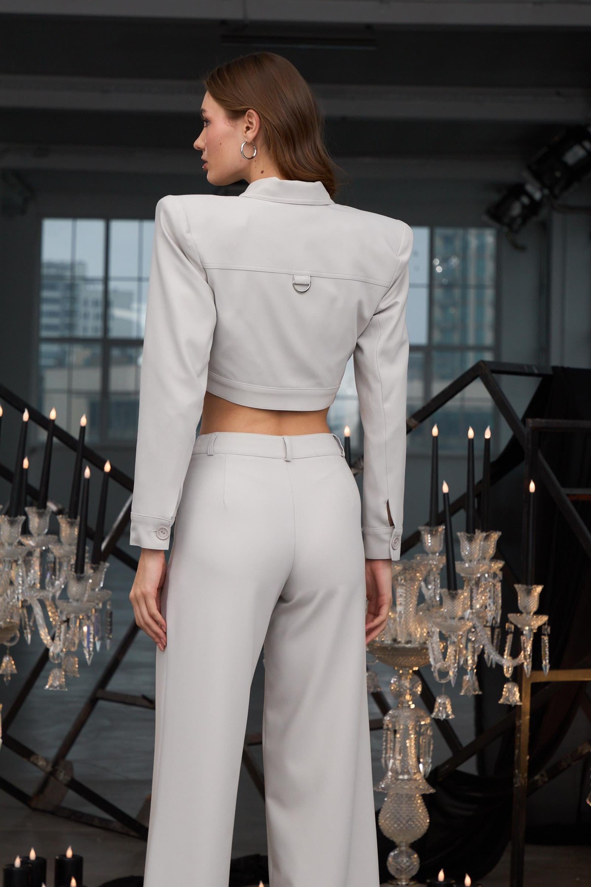 Heidi Straight Cut Classic Pant Gri