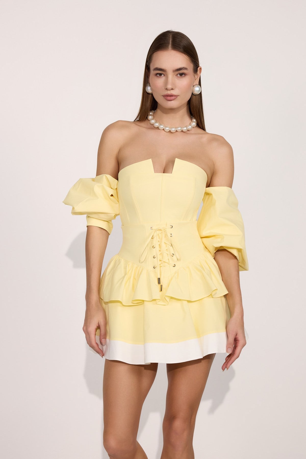 Iconic Belle de Jour Mini Skirt Yellow