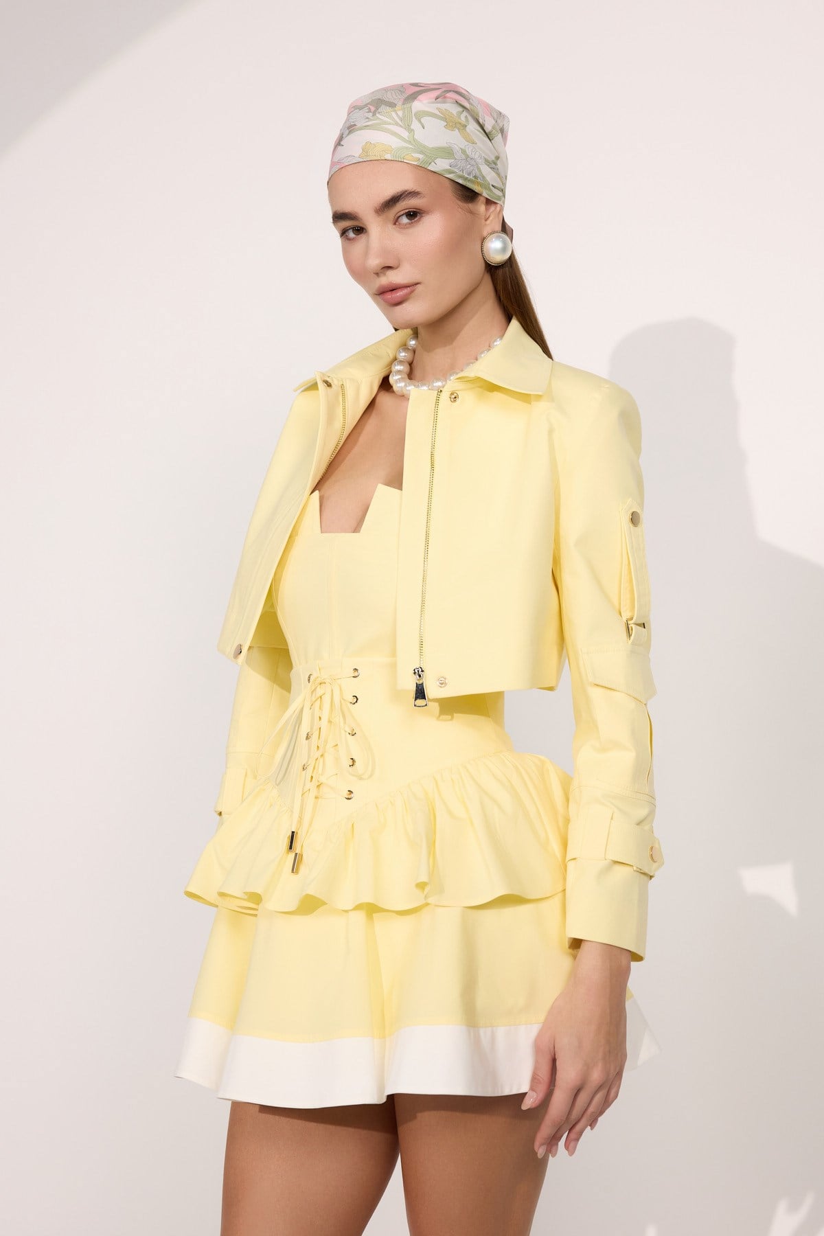 Iconic Belle de Jour Mini Skirt Yellow