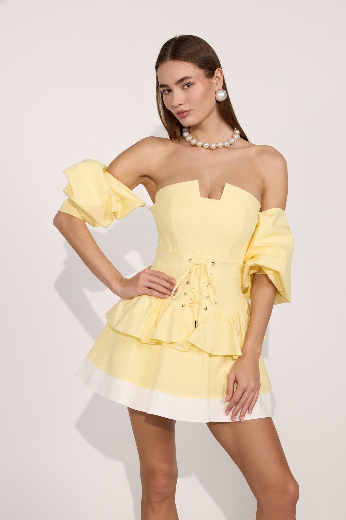 Iconic Belle de Jour Mini Skirt Yellow