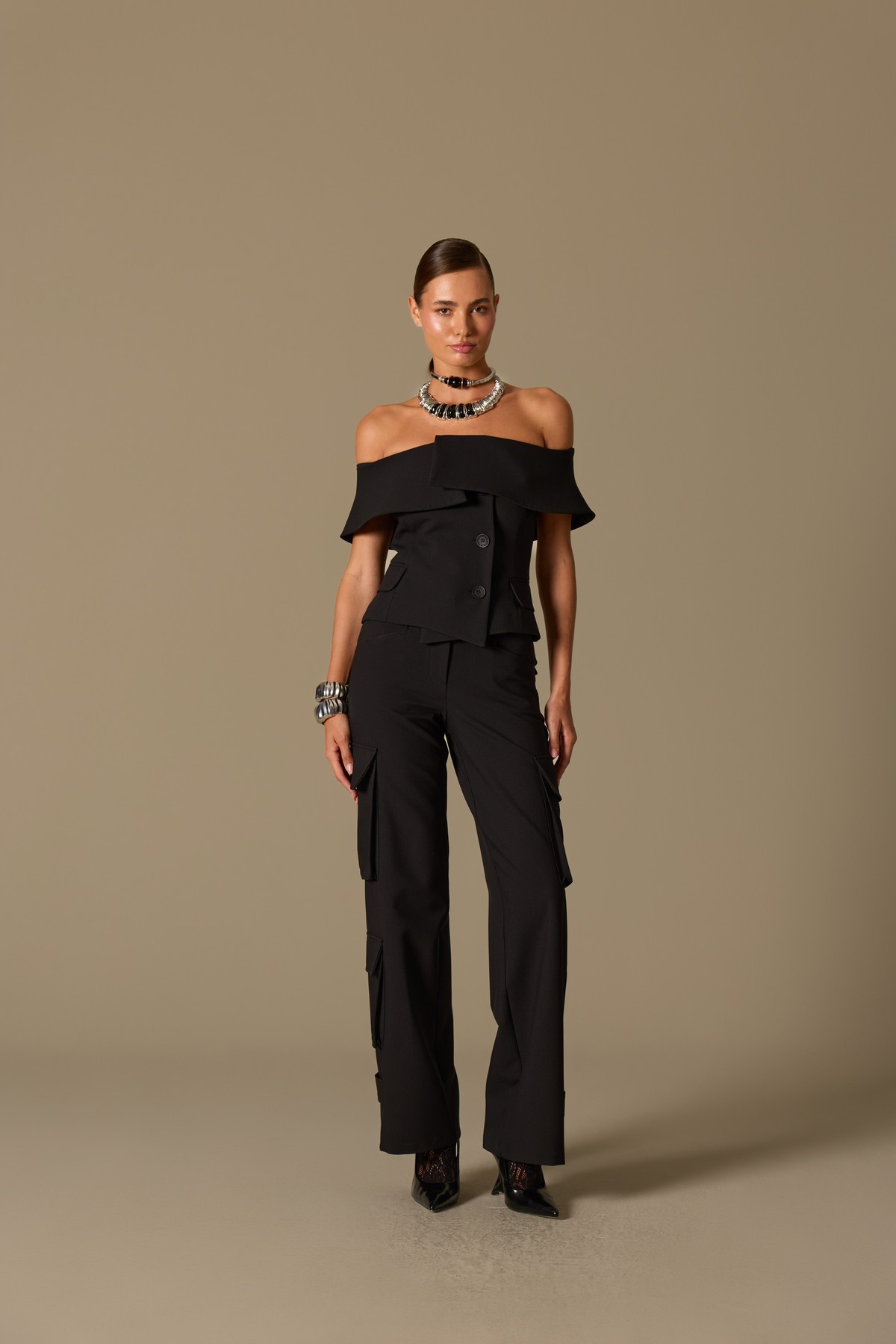 Iconic Carrie Tailored Vest Black