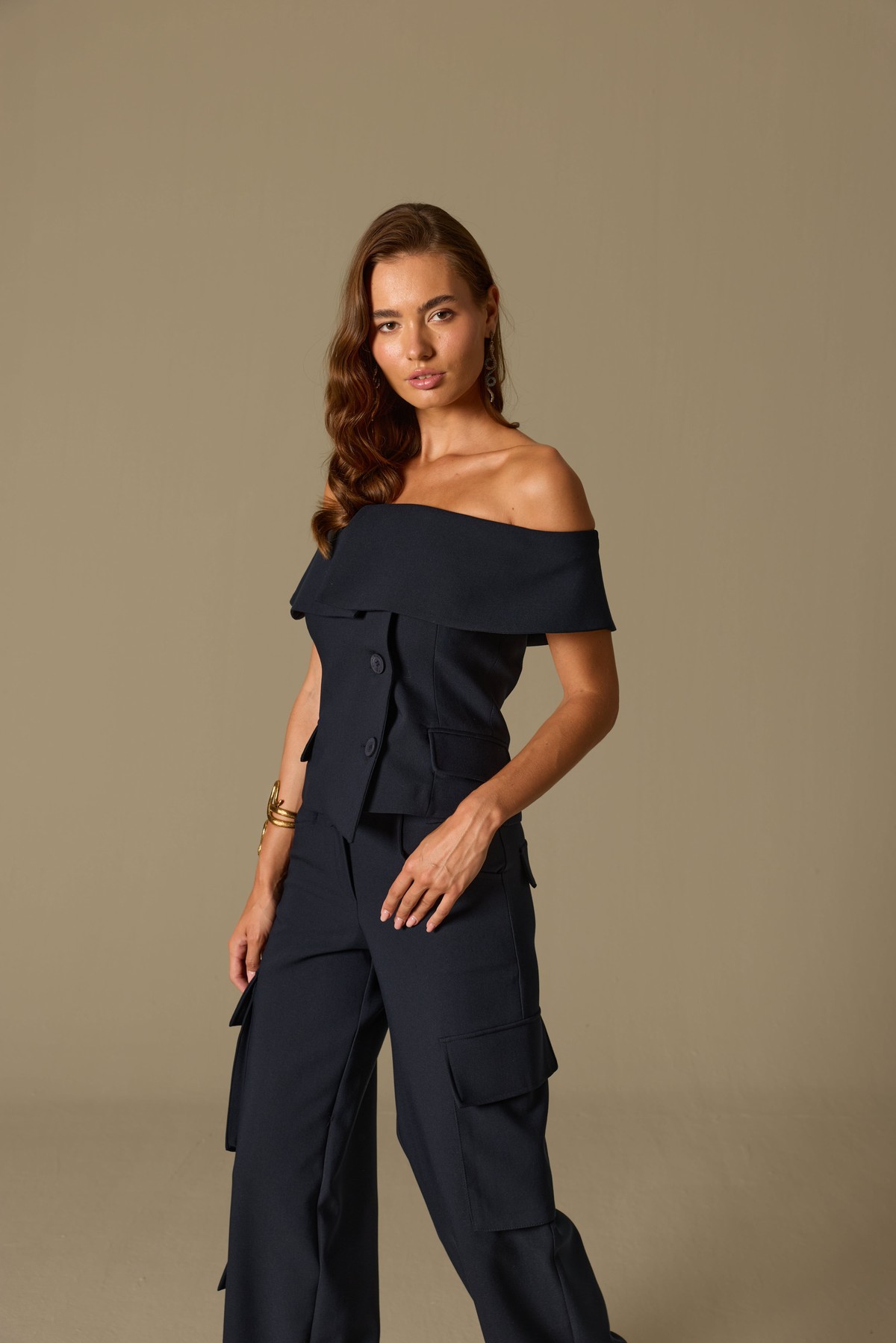 Iconic Carrie Tailored Vest Black