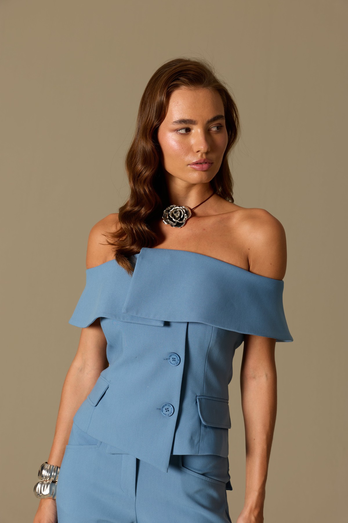 Iconic Carrie Tailored Vest İndigo