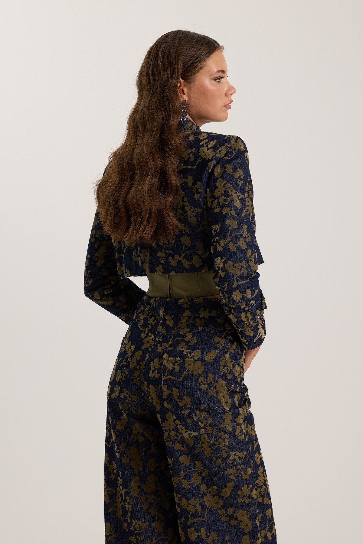 İconic Denim Blossom Jacket Denim-Green
