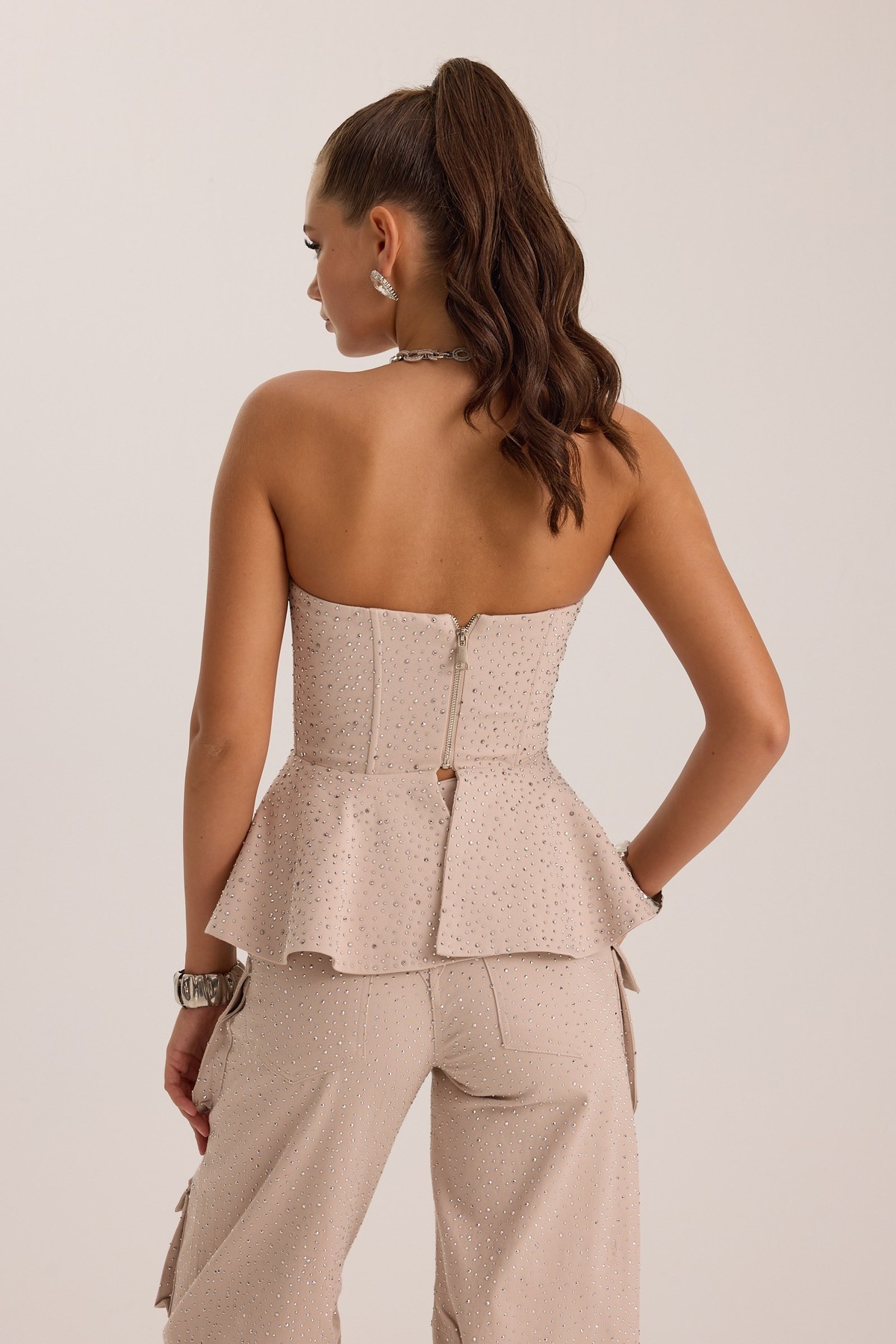 Iconic Diamond Bomb Bustier STONE