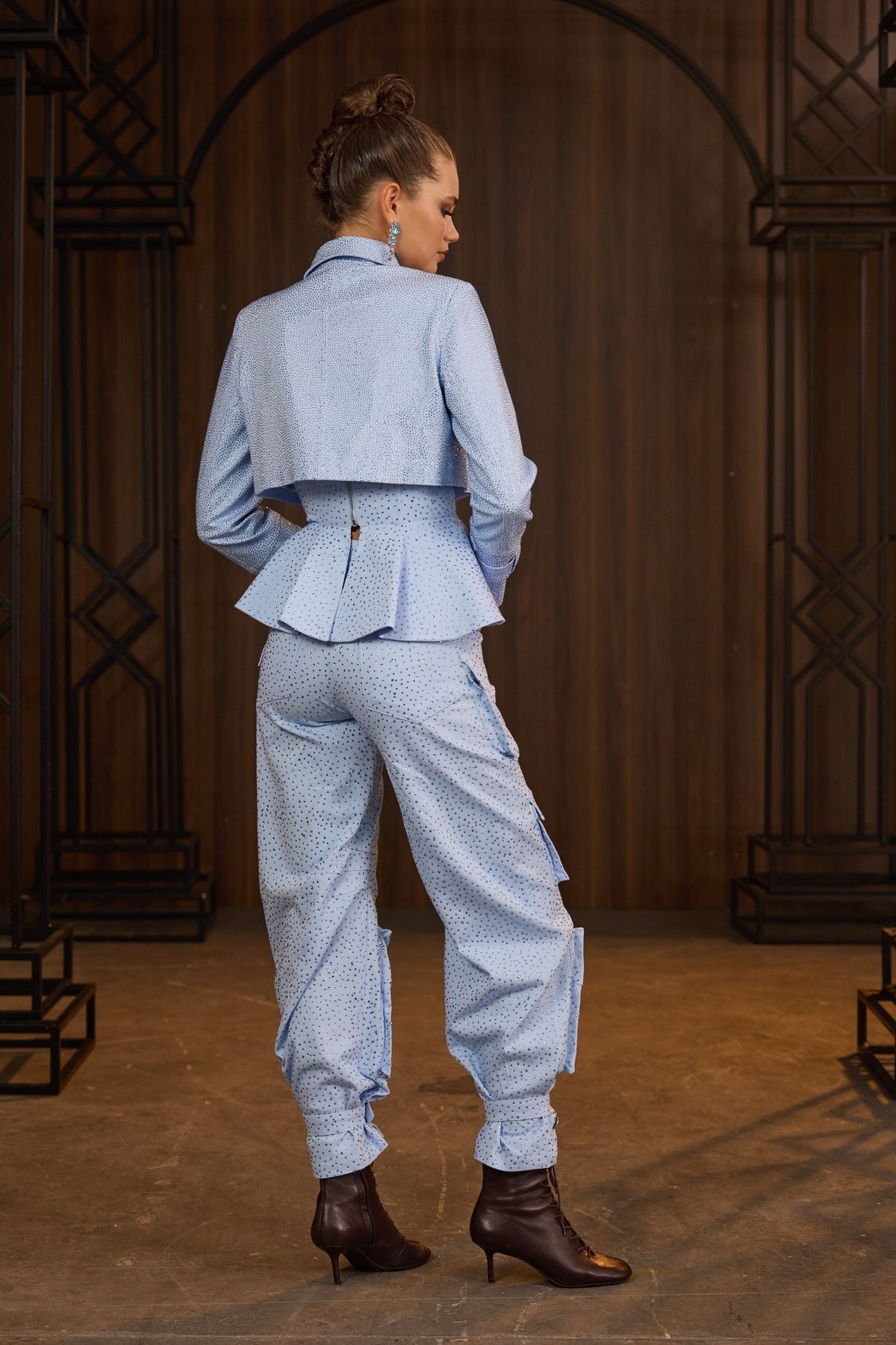 Iconic Femme Vibe Diamond Pants Blue
