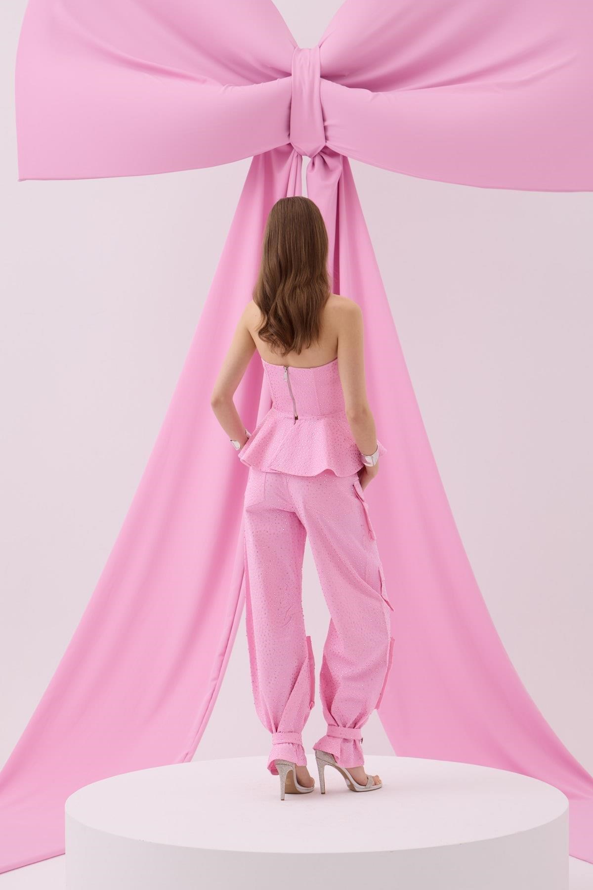 Iconic Femme Vibe Diamond Pants Pink
