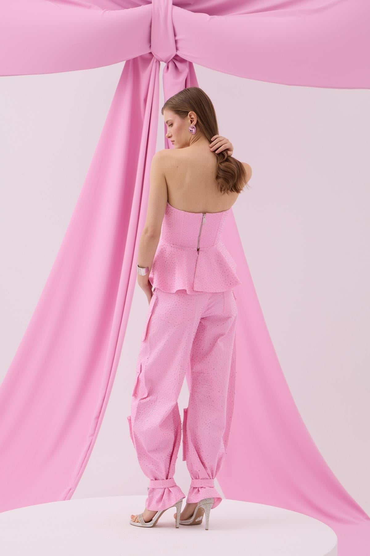 Iconic Femme Vibe Diamond Pants Pink