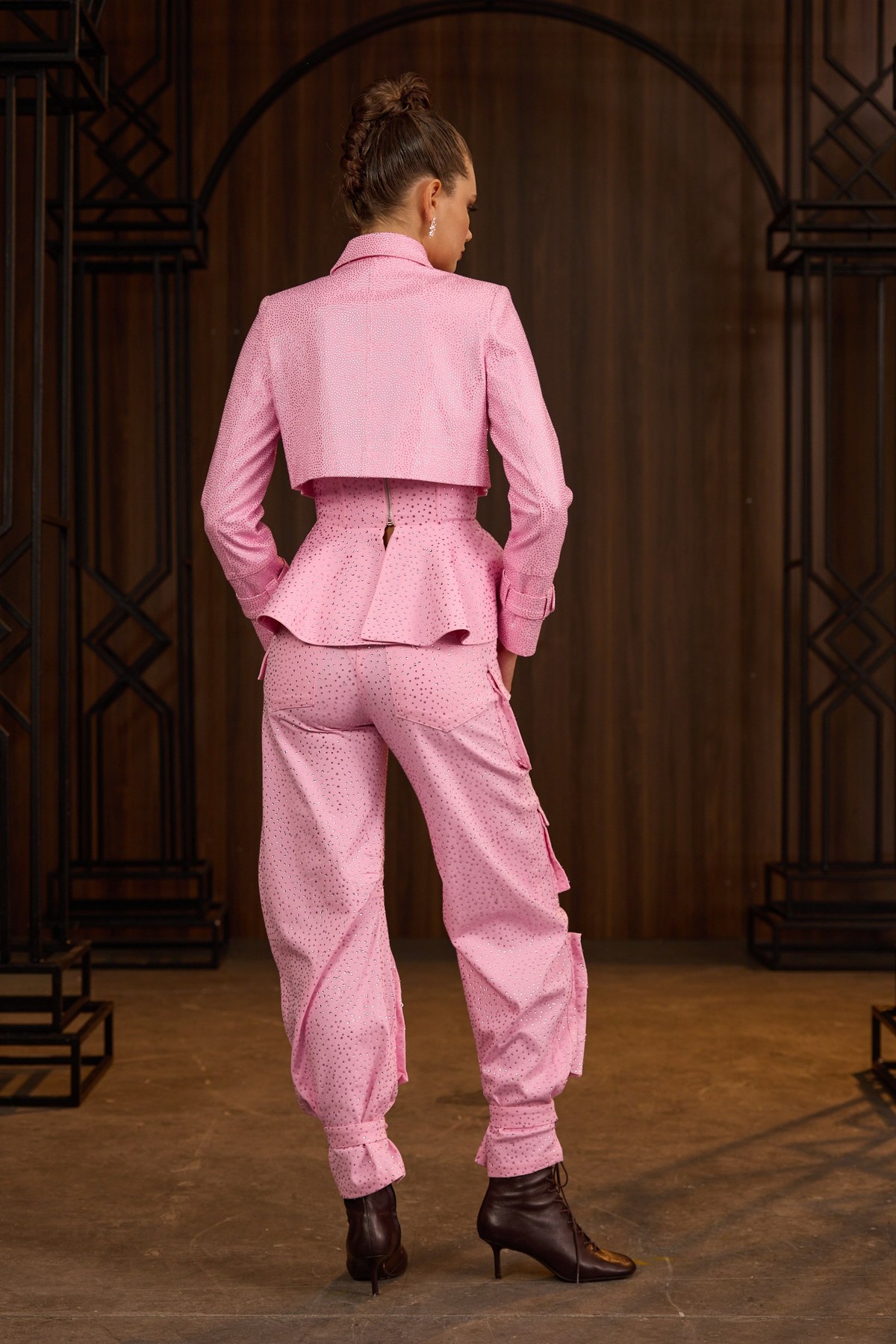 Iconic Femme Vibe Diamond Pants Pink