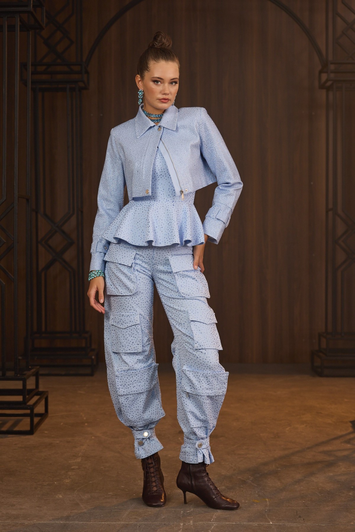 Iconic Glamour Dream Diamond Jacket Blue