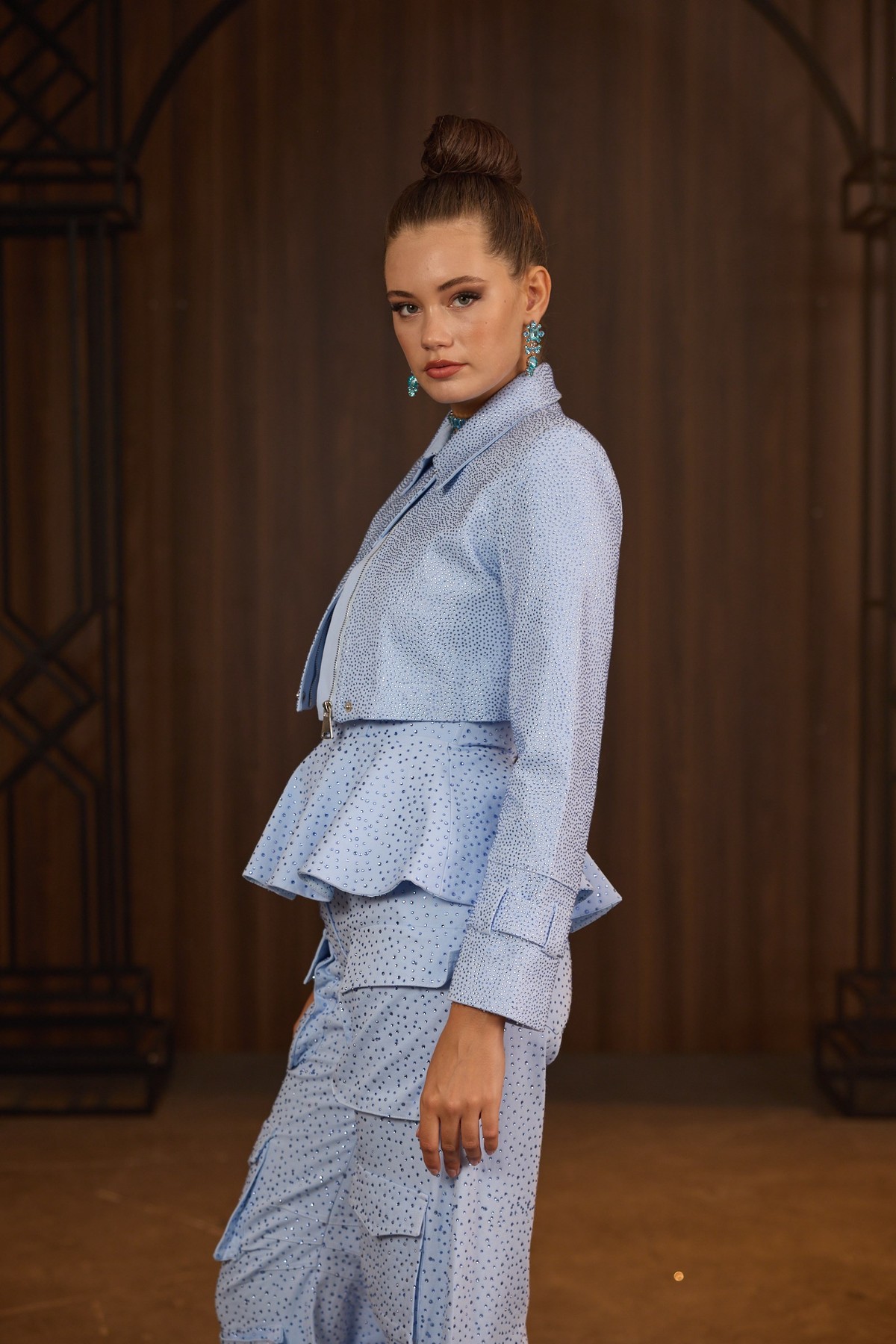 Iconic Glamour Dream Diamond Jacket Blue