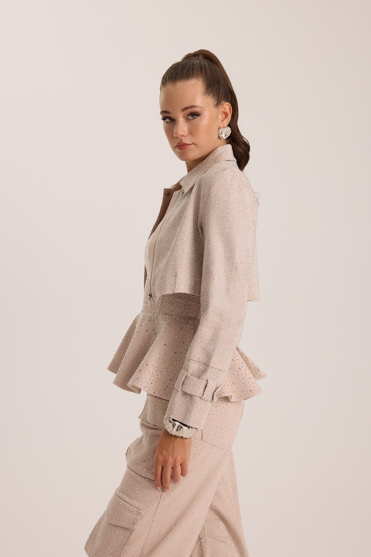 Iconic Glamour Dream Diamond Jacket STONE