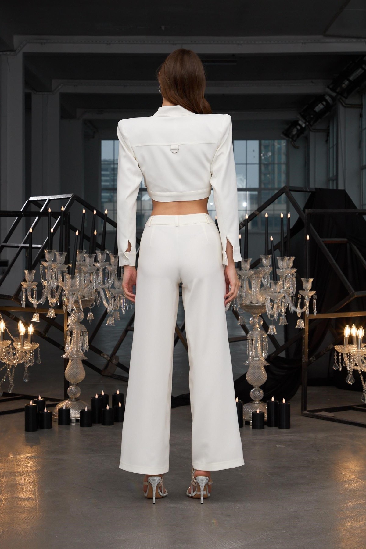 Iconic Heidi Straight Cut Pants Ecru