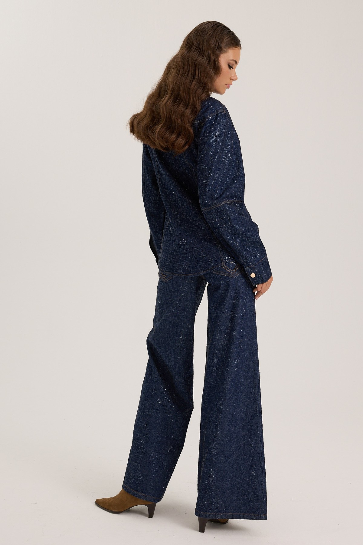 Iconıc Indigo Belle Pants Crystal Edition DARK BLUE