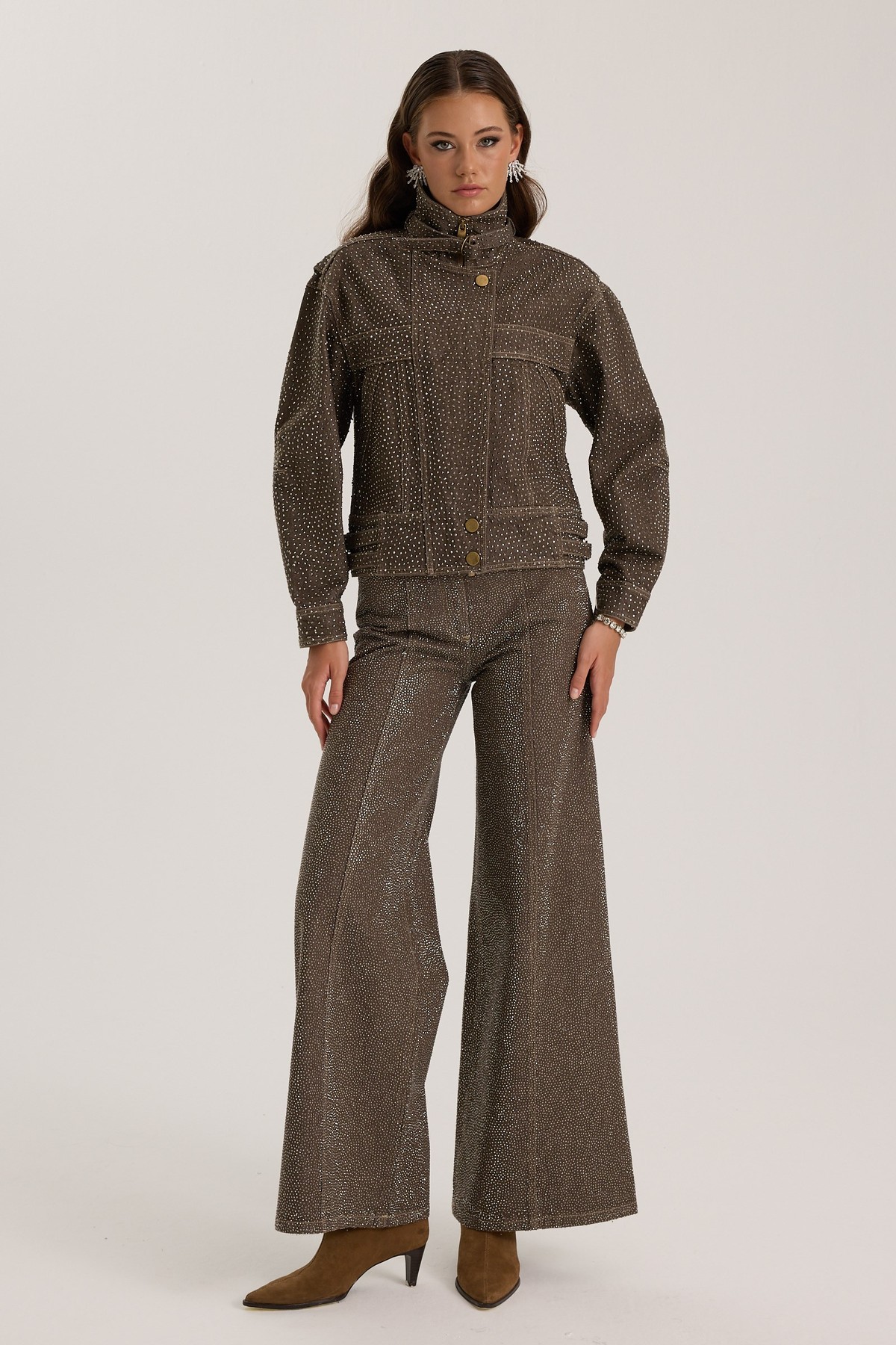Iconıc Indigo Belle Pants Crystal Edition DARK GREEN