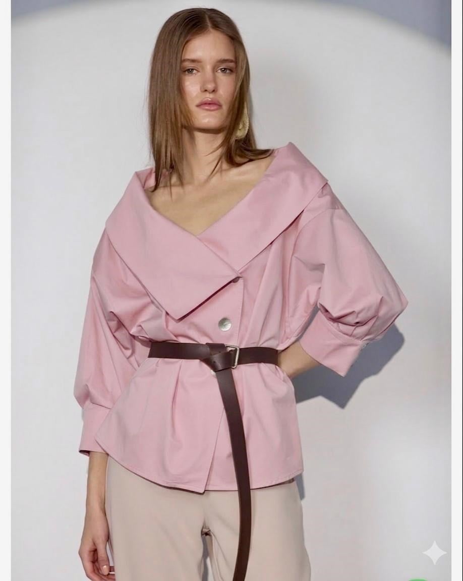 Iconic Lady Di 100% Cotton Shirt Pink