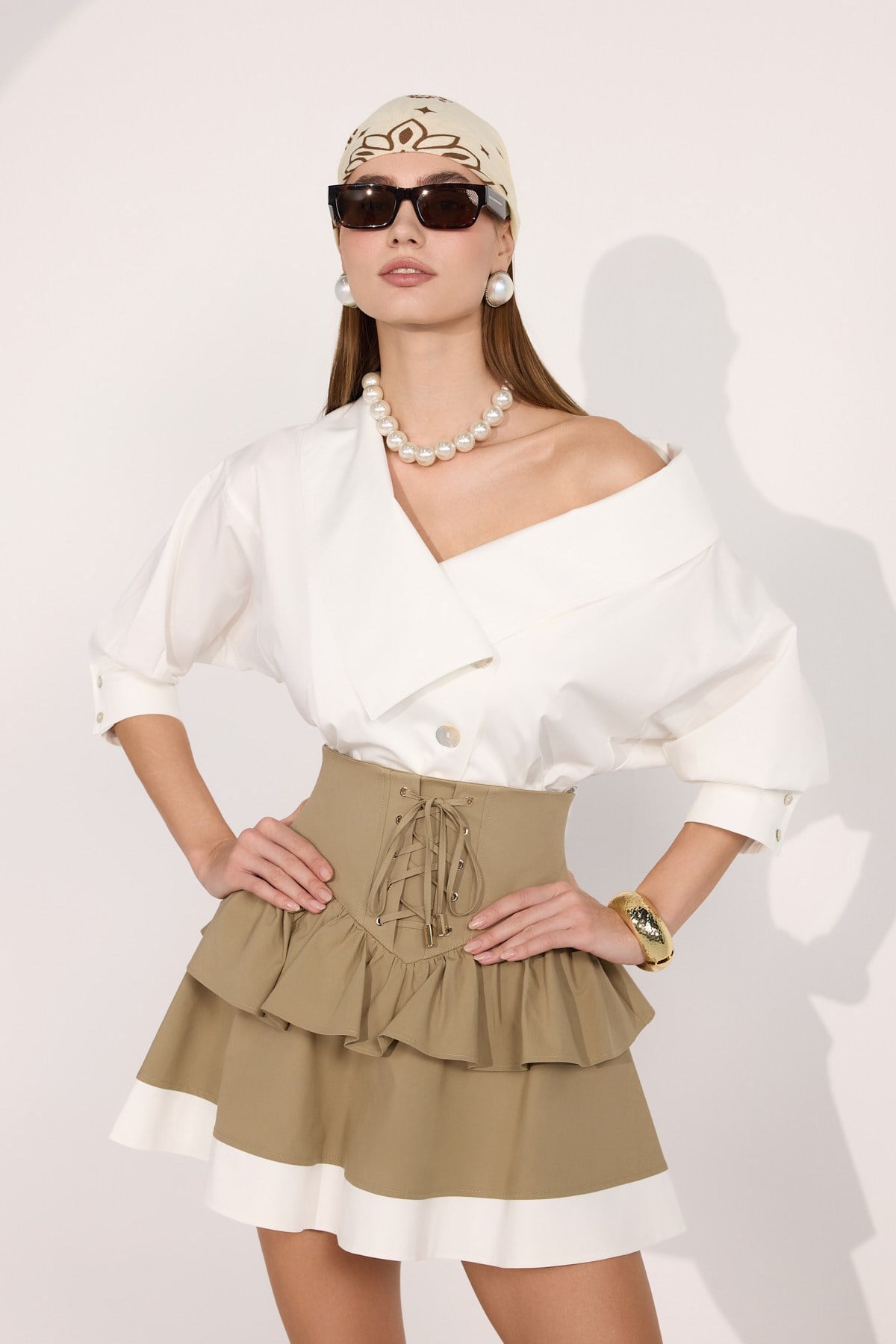 Iconic Lady Di 100% Cotton Shirt White