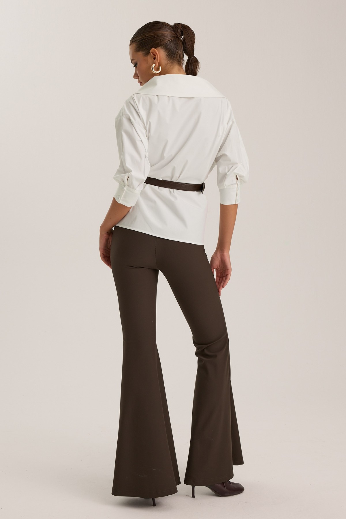 Iconic Lady Di %100 Cotton Shirt White