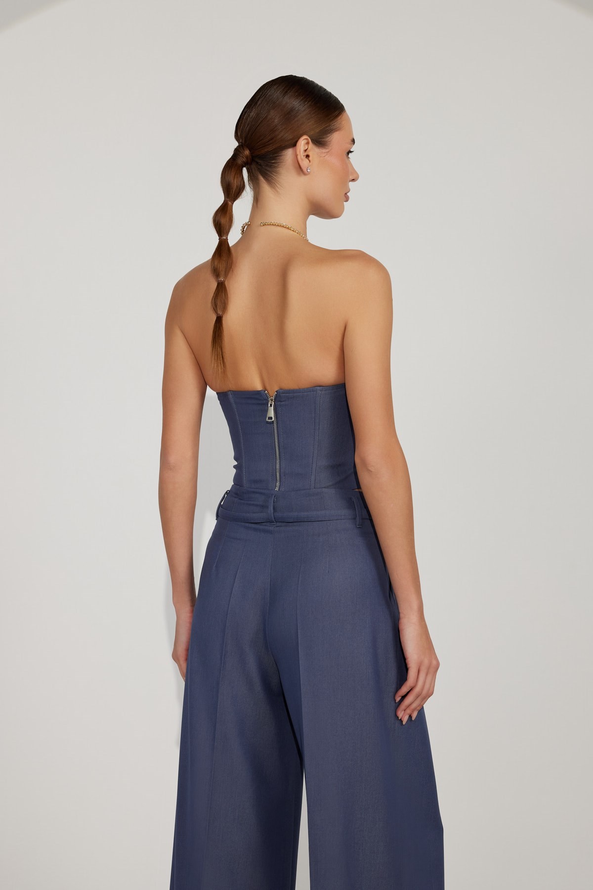 Iconic Lily Corset Bustier İndigo